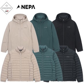 네파_NEPA_남성 24FW 일상복으로도 활용가능 구스 다운이적용된 내피형 다운자켓 제공 템프스 3 IN1고어텍스 윈드스토퍼 방수 방풍 자켓_7K50602 (경량다운+방수자켓)