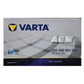 바르타 AGM80 LN4 그랜저IG 스포티지 싼타페 소나타 LN4 자동차 배터리 agm80 공구대여 폐밧데리반납, 공구대여/AGM폐전지반납, 1개