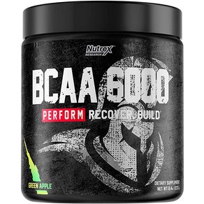 뉴트렉스 리서치 BCAA 파우더 6000  분지쇄 아미노산 6그램  입증된 BCAA 2:1:1 비율, 1개