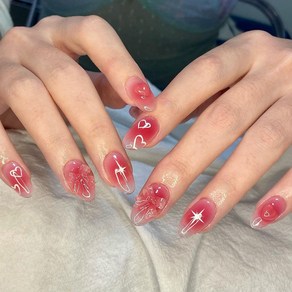 떨샵 여름신상 자석젤 인조손톱 보석 네일팁 셀프젤네일, 1개, NAIL-N737