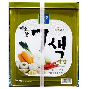 쌈장7색(미소찬 14kg) 업소용 말통 양념쌈장, 1개, 14kg