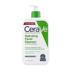 CeraVe Hydrating Facial Cleanser 세라비 하이드레이팅 페이셜 클렌저 모든피부용 16Fl.oz(473ml)