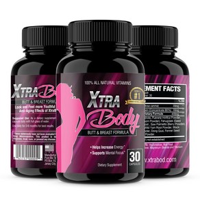 XtaBody Butt Enhancement and Beast Enlagement Supplement - Estogen Enhance - Inceases Butt &, 30 Count (Pack of 1), 1개, 30