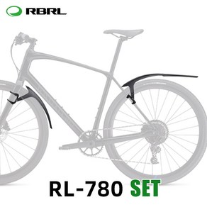 자전거 머드가드 흙받이 RBRL 펜더 윙 MTB 로드 PP 소프트 적합, 3) RL780 Set, 1개