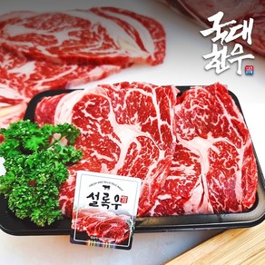 국대한우 Beef Rib Eye [Fesh한 설록우] 설록우 꽃등심 커플팩(2인팩 250G), 1개