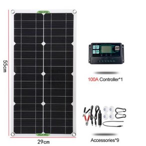 2000W 1000W 태양 전지 패널 18V 고효율 단결정 휴대용 유연한 방수 비상 충전 야외 태양 전지, 1) 1Set Style 2