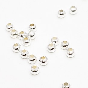 S925 은볼 2mm 2.5mm 3mm 4mm 5mm 비즈 공예재료 DIY, 20개