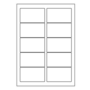 오피스라벨 A4 라벨지 10칸(2x5) 100매 흰색 분류표기용라벨 물류관리용라벨 스티커라벨 폼텍 규격 라벨용지 라벨지, 10칸