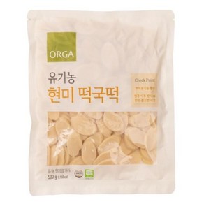 ORGA 유기농 현미 떡국떡, 2개, 500g