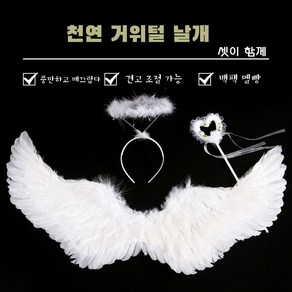 ANYOU 천사날개 파티 코스프레 연출 촬영 소품 무대 행사 용품, 화이트, 1개