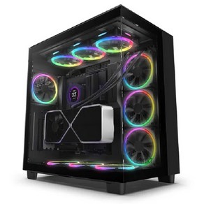 NZXT H9 Elite Matte Black 미들타워 케이스, 선택하세요, 1개