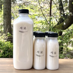 서로 쌀요거트 플레인 무가당 무유당 비건, 2개, 1L