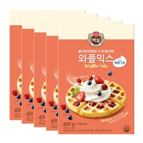 백설 와플믹스, 450g, 5개