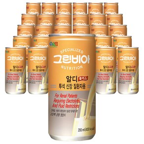 투석환자용 영양식 정식품 그린비아 알디플러스( 총 30캔), 14박스, 200ml