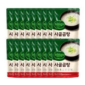 비비고 사골곰탕 레트로식품 간편식, 500g, 18개