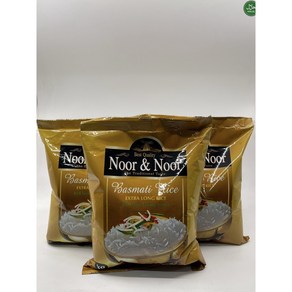 Noo & Noo Pemium Exta Long Basmati Rice. 누르 & 누르 프리미엄 엑스트라 롱 바스마티 쌀, 10개, 1kg