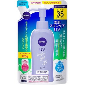 일본직발송 6. 니베아산 니베아 썬 프로텍트 워터 젤 SPF35 PA 리필용 125g B00SM997H8, 리필용 125g, SPF35PA_One Colo