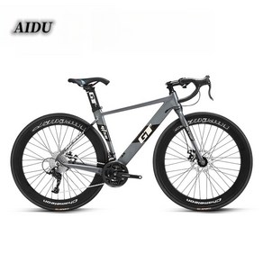 AIDU Road bike로드자전거 스피드급 레이싱 초고속 성인 로드 자전거lt50 [초보자추천], 그레이-27속