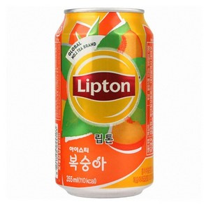 립톤 제로 아이스티 복숭아, 48개, 355ml