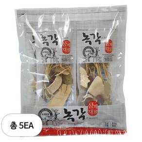 녹각 삼계 재료, 5개, 40g