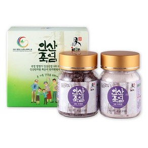 기타 인산죽염 9회 자죽염 고체분말 소형 선물세트 (60g 2개)