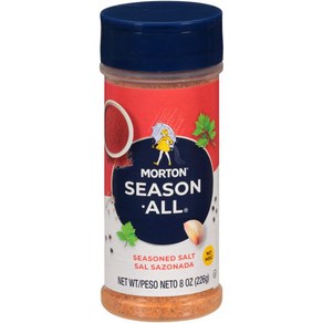 8 Ounce (Pack of 1) Seasoned Salt Moton Season-All Seasoned 8 온스(1 팩) 양념 소금 모튼 시즌 올 시즌 소금 8 온, 226g, 1개