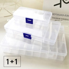 삼이즈 칸칸이 칸막이 정리함 보관함 케이스, 15칸 + 15칸 세트, 1개