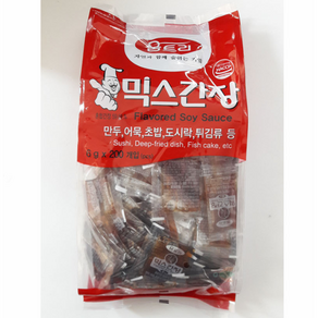 움트리 믹스간장 1.2kg 일회용 6gX200포 배달용 포장용 급식용 캠핑용, 1개