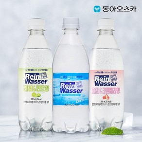 라인바싸 탄산수 500ml PET 3종 2박스 (총40입), 40개