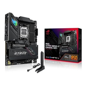 ASUS ROG Stix B850-F 게이밍 Wi-Fi AMD AM5 ATX 마더보드 16+2+2 파워 스테이지 AI PC DDR5 AEMP 7 4X M.2 PCIe®, ASUS ROG Stix B850-F 게이밍 Wi-F, 1개