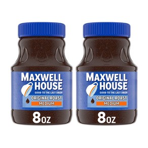 맥스웰하우스 MAXWELL HOUSE 오리지널 로스트 미디엄 인스턴트 커피 226g, 2개