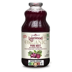 Lakewood Oganic Beet Juice 32 Fl Oz (Pack of 1) Package May Vay, 1개, 946ml, 1개