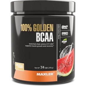 Maxler 100% Golden BCAA Powder - Intra & Post Workout Recovery Drink for Accelerated Muscle Recovery