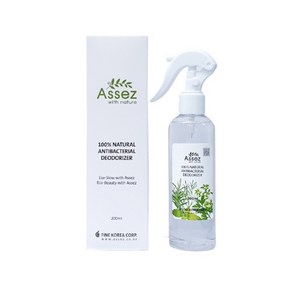 ASSEZ 아세즈 내추럴 안티박테리얼 천연탈취제 200ml, 1개