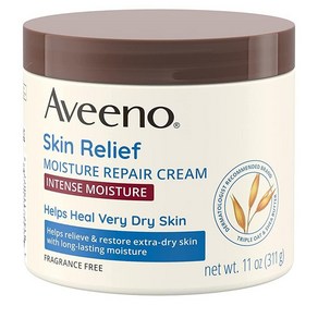 Aveeno 스킨 인텐스 모이스처 리페어 보디 크림 11 oz 564388, 11 Ounce (Pack of 1), 1개