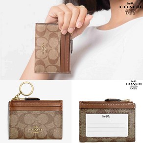 코치 미니 스키니 ID 케이스 지퍼 동전 지갑 88208/88250 Mini Skinny Id Case