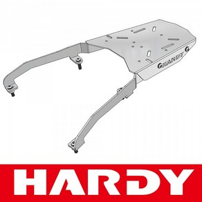 HARDY 하디 대림 XQ125/250 17이상 리어캐리어, 1개