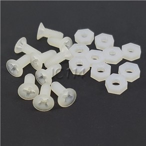 플라스틱 볼트 너트 10개단위 PLASTIC-FASTENER-3mm, 3x15mm