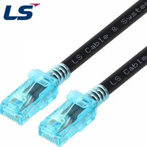 LS전선 흑색 NMX-LS CAT.6 UTP 외부옥외용 랜케이블 CAT6 5m~100m (블랙) 랜선, 1개, 5m