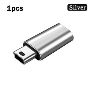 안드로이드 스마트폰 태블릿용 미니 USB 수-C 타입 암 어댑터 변환기 커넥터 1-3 개, [02] 1pcs Silve, 02 1pcs Silve, 한개옵션2