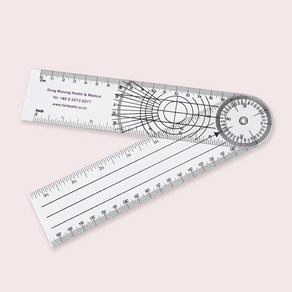 국산 PVC 고니오메타 곤요메타 관절각도기 관절각도계 측각기, 상세페이지 참조, 1개