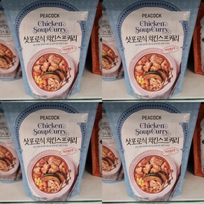 피코크 삿포르식 치킨 스프 커리 400g 총 4팩 냉장, 4개