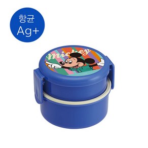 스케이터 ONWR1AG 2단 휴대용기 500ml + 포크, 디즈니미키, 1개