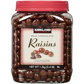 (미국배송) 커클랜드 밀크 초코 건포도 1.5kg Kirkland Signature Raisins Milk Chocolate