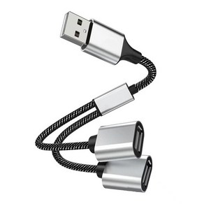 usb 허브 USB 3.0 멀티 휴대용 편리한 c type hub 듀얼 포트 스플리터 어댑터 otg 노트북 컴퓨터 액세서리 확장, 2 USB, 1개