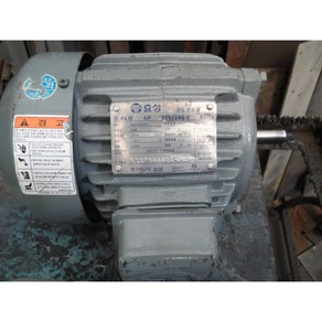 중고 효성 삼상0.4KW4극 모터 220/380V 겸용, 1개