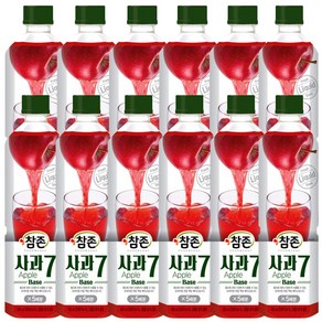 참존식품 사과7베이스 835ml, 12개