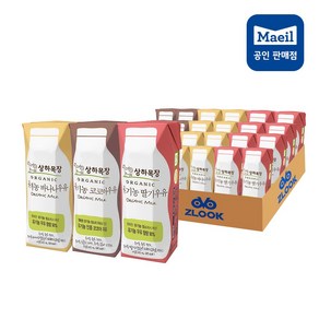 상하목장 유기농 우유 125ml 24팩 (딸기 8+바나나 8+코코아 8)/무배