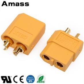 (당일발송) RC용 Amass XT60 (단품 1pcs), XT60 숫놈, 1개