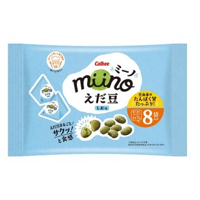 calbee 미노 miino 완두콩 소금맛 삼각팩 56g 안주 간식 일본과자, 1개